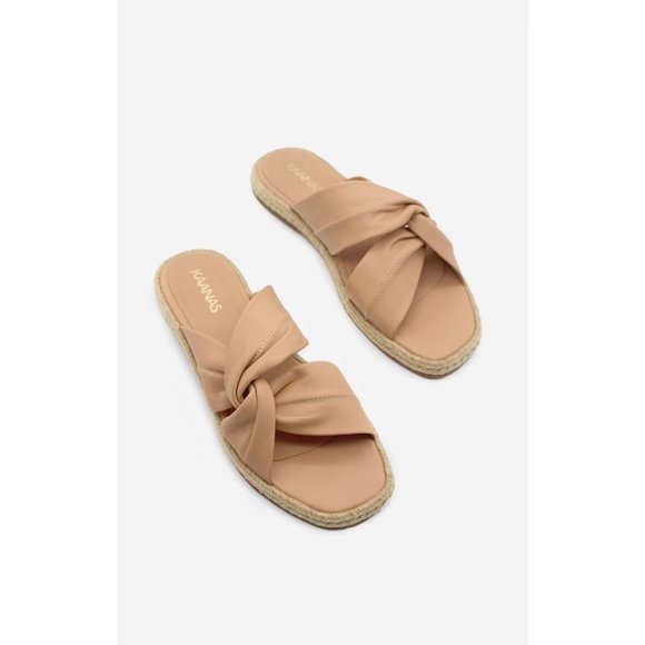 Kaanas Shoes - Kaanas Sungai Espadrille Sandals in Nutmeg 9 New